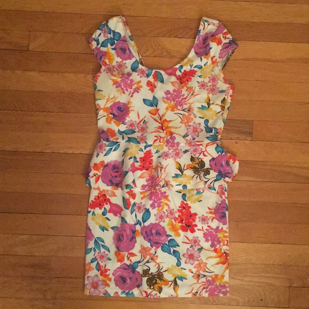 Cute and Flirty Hawaiian Mini Party Dress